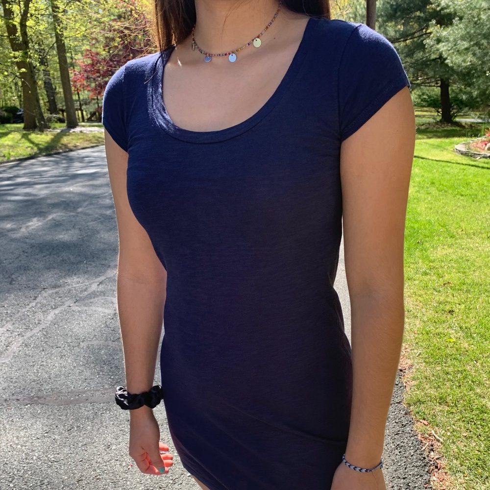 Navy sun dress